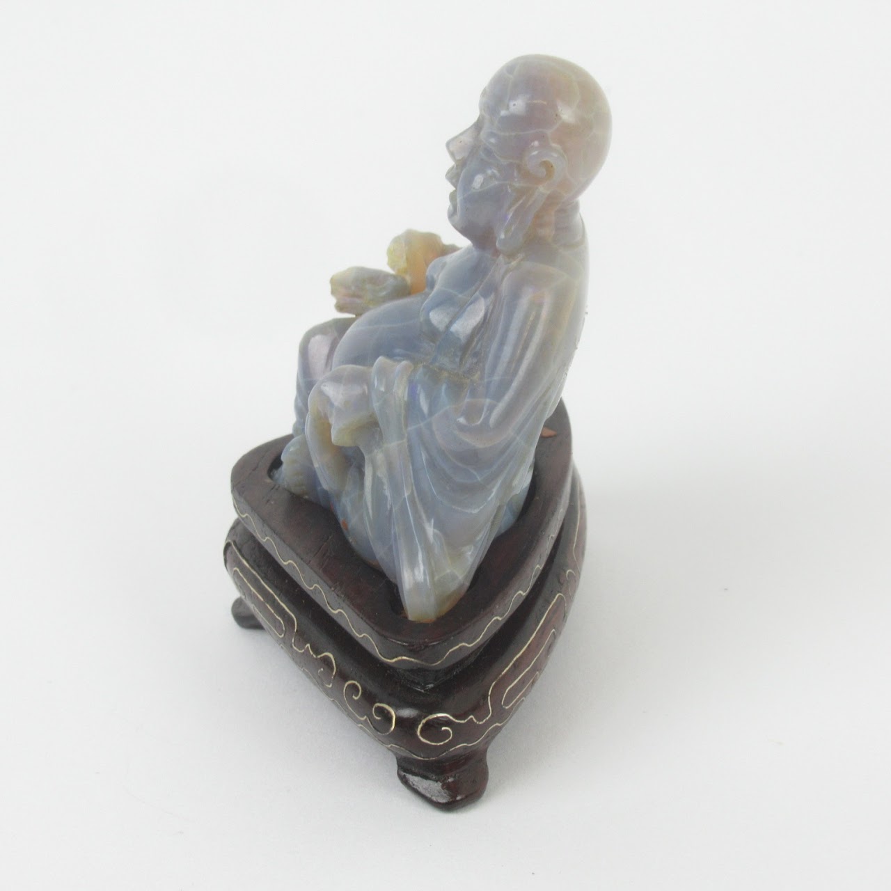 Carved Opal Buddha Duo