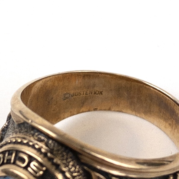 10K Gold Vintage Columbia High School Ring