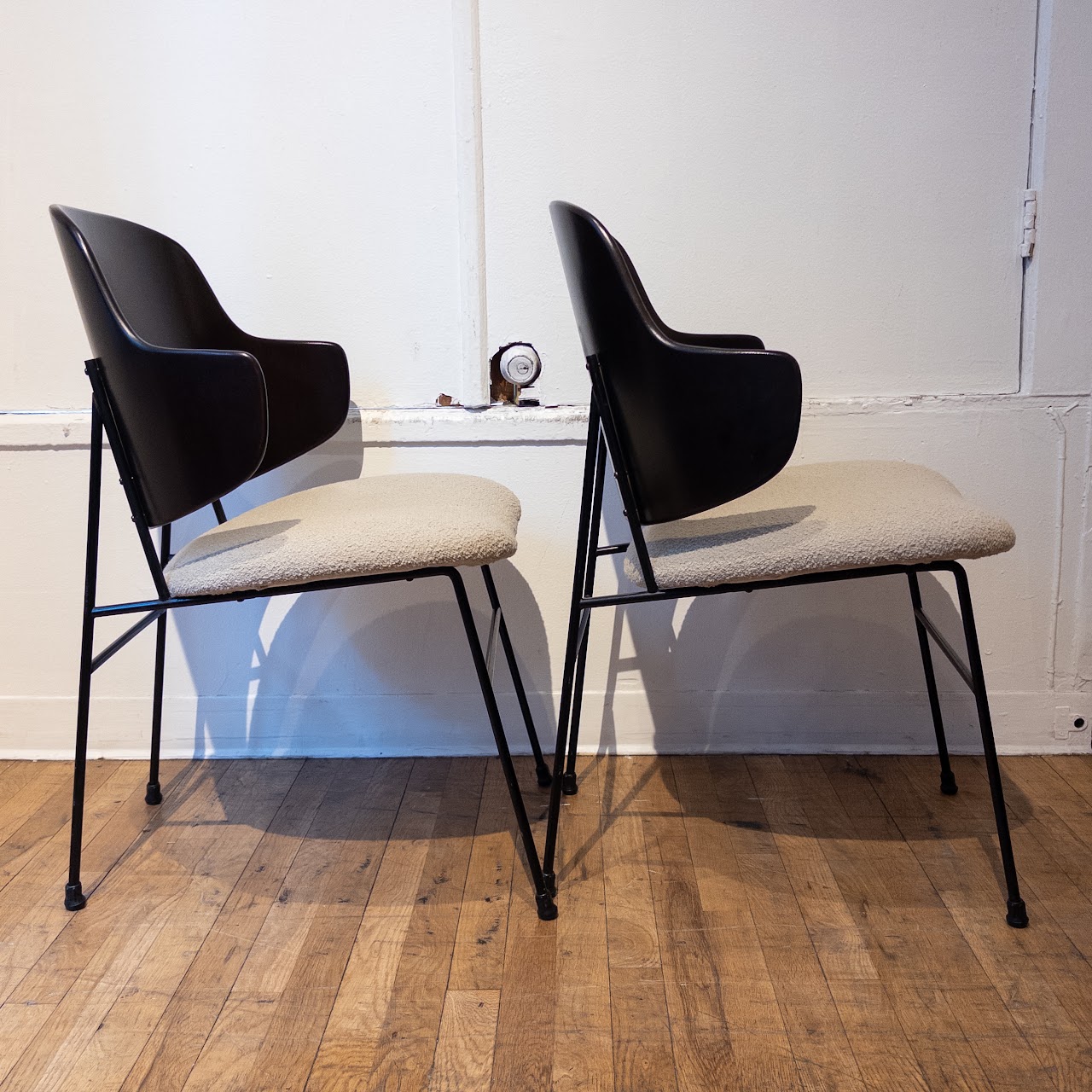 Ib Kofod-Larsen-Style Penguin Dining Chair Pair