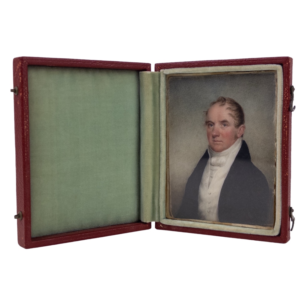 Antique Miniature Painting of a Gentleman