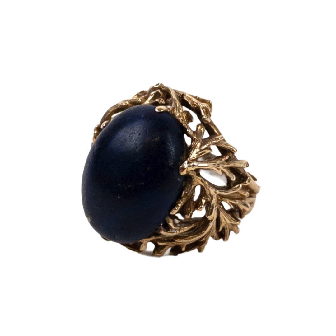 14K Gold and Lapis Lazuli Ring