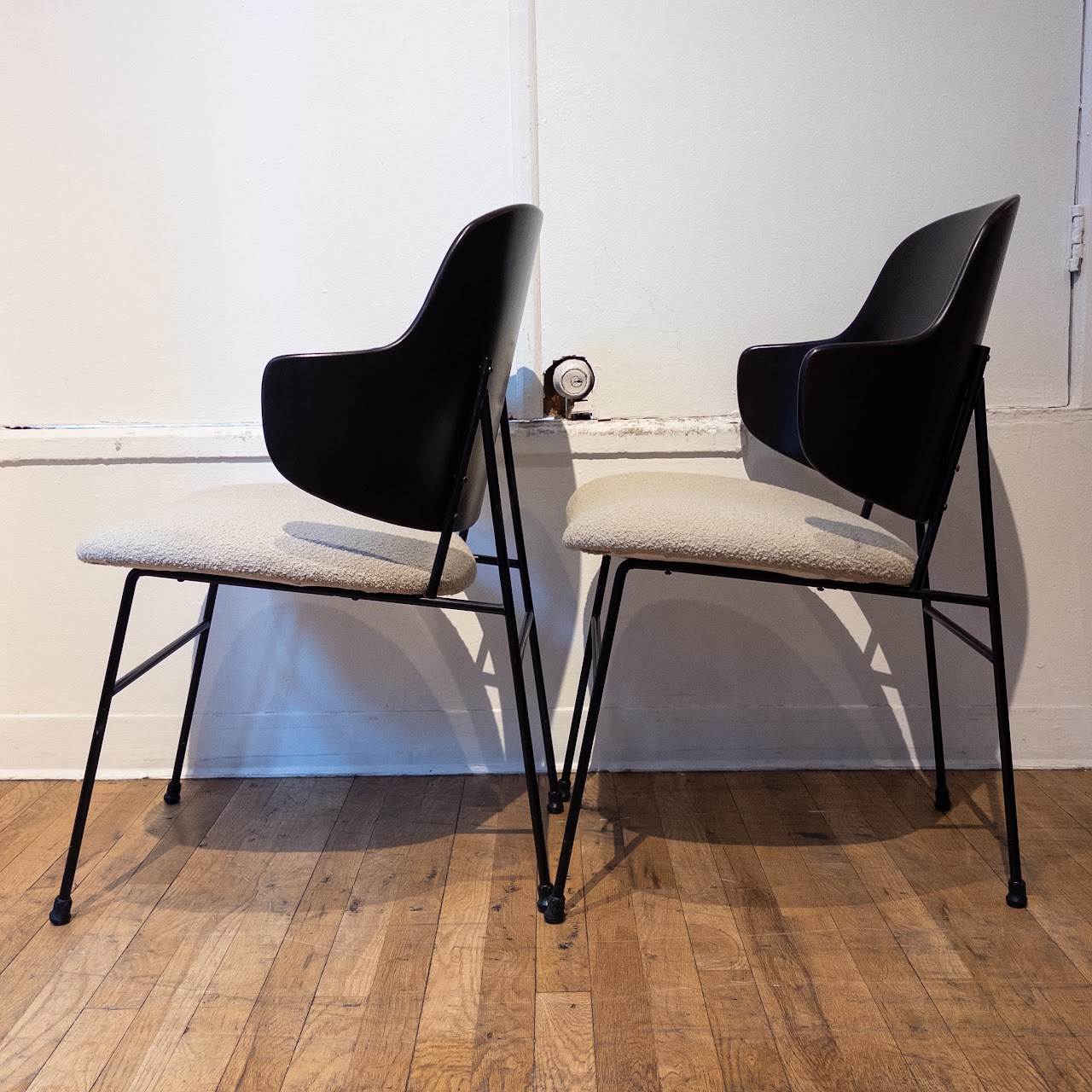 Ib Kofod-Larsen-Style Penguin Dining Chair Pair