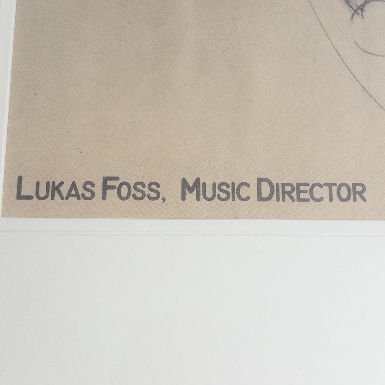 Larry Rivers Signed Portrait of Lukas Foss