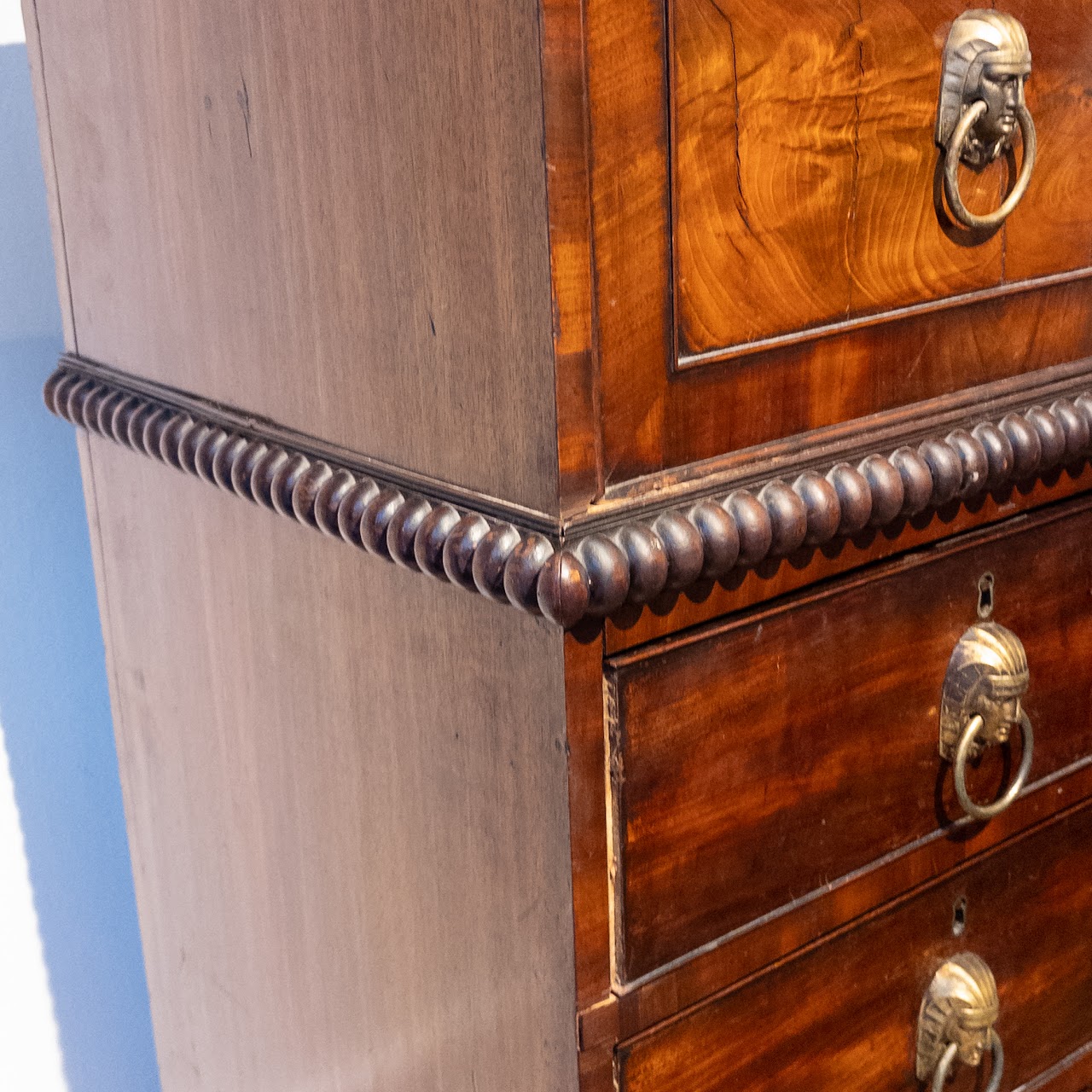 Antique Egyptian Revival Chest of Drawers