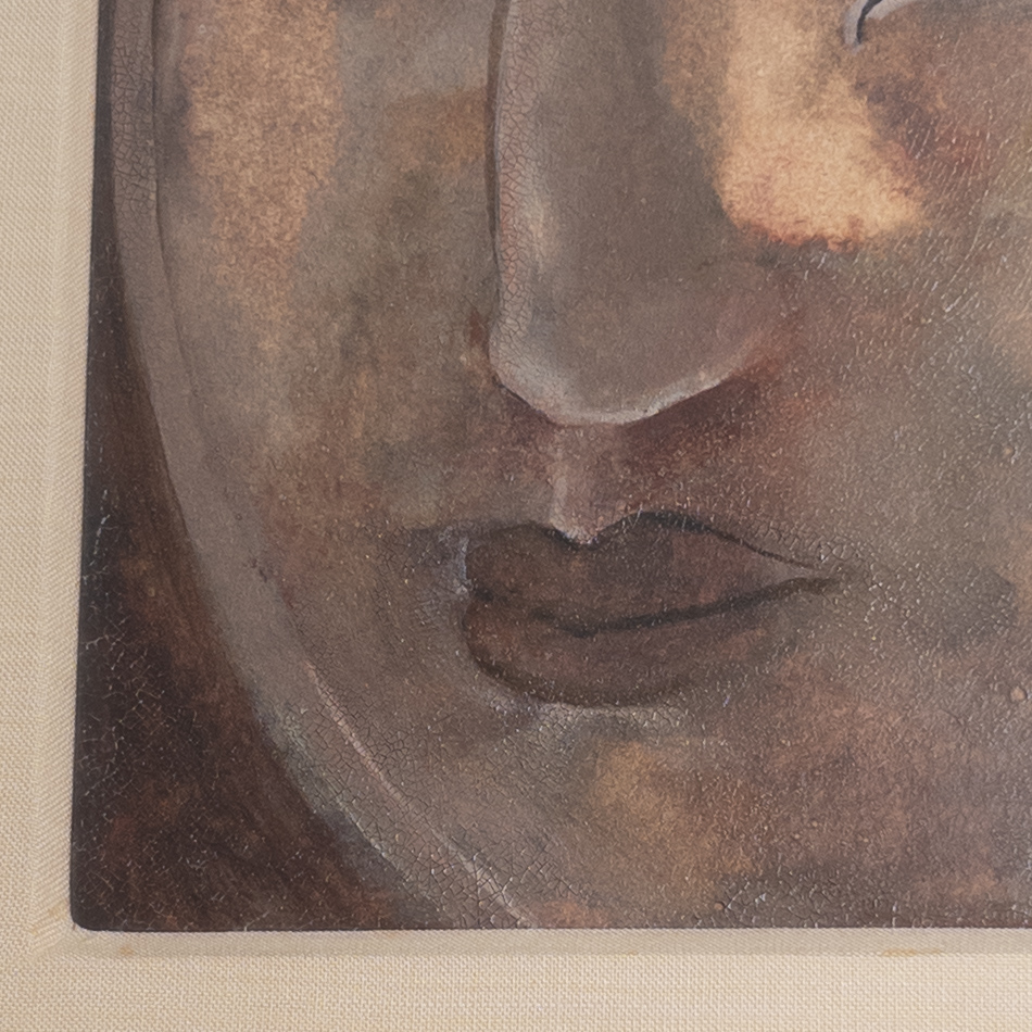 The Face of Buddha Portrait Painting