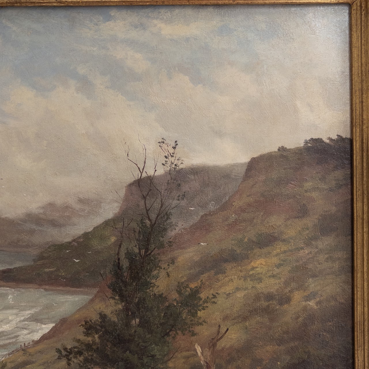 George Cammidge Antique Runswick Bay, Yorkshire Landscape Painting