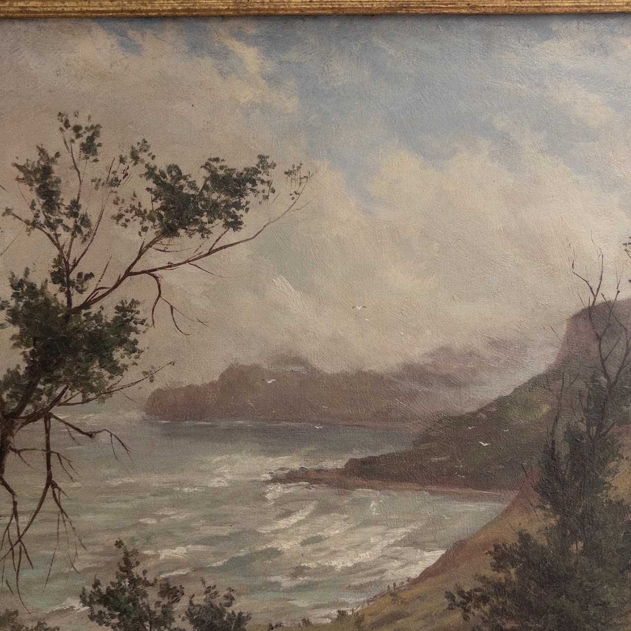 George Cammidge Antique Runswick Bay, Yorkshire Landscape Painting