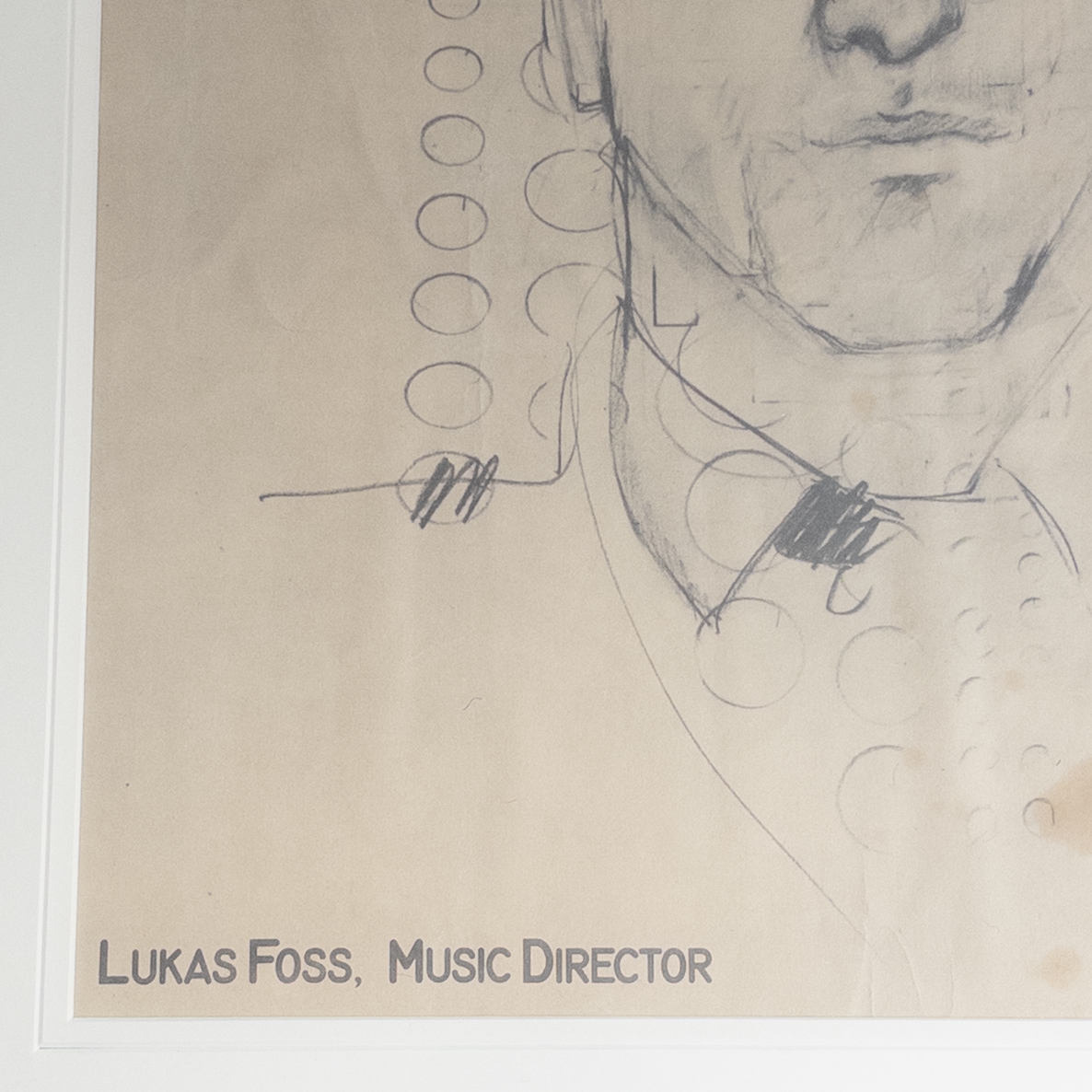 Larry Rivers Signed Portrait of Lukas Foss