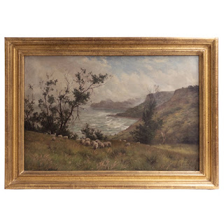 George Cammidge Antique Runswick Bay, Yorkshire Landscape Painting