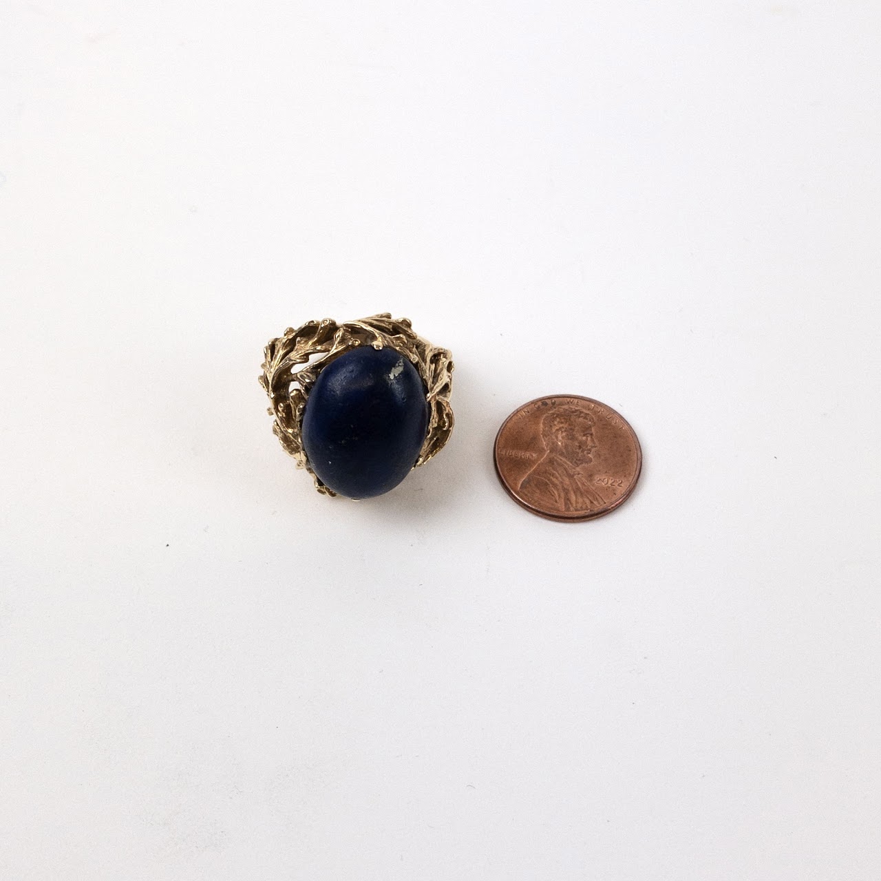 14K Gold and Lapis Lazuli Ring