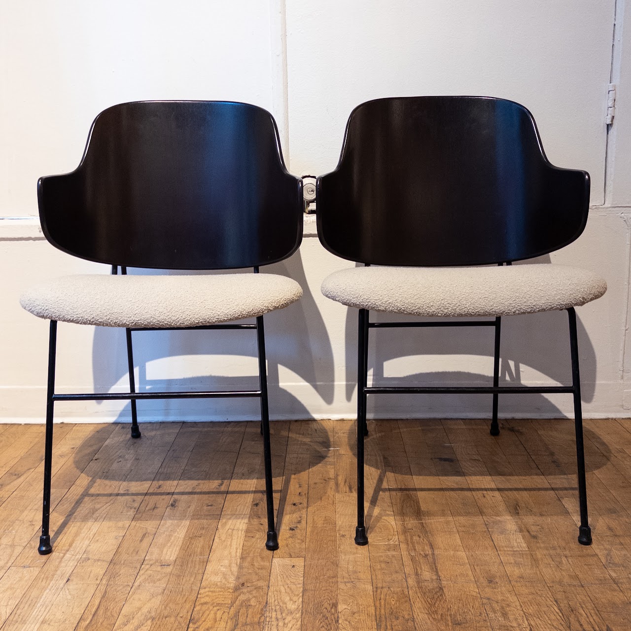 Ib Kofod-Larsen-Style Penguin Dining Chair Pair