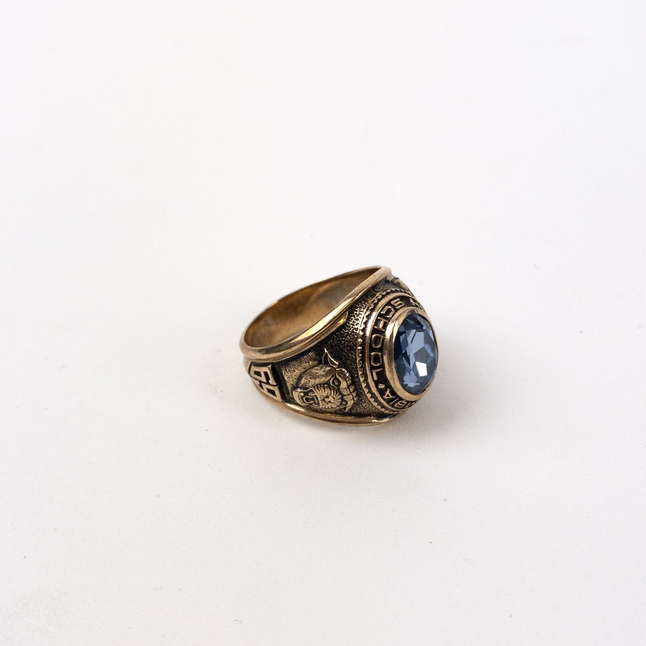 10K Gold Vintage Columbia High School Ring