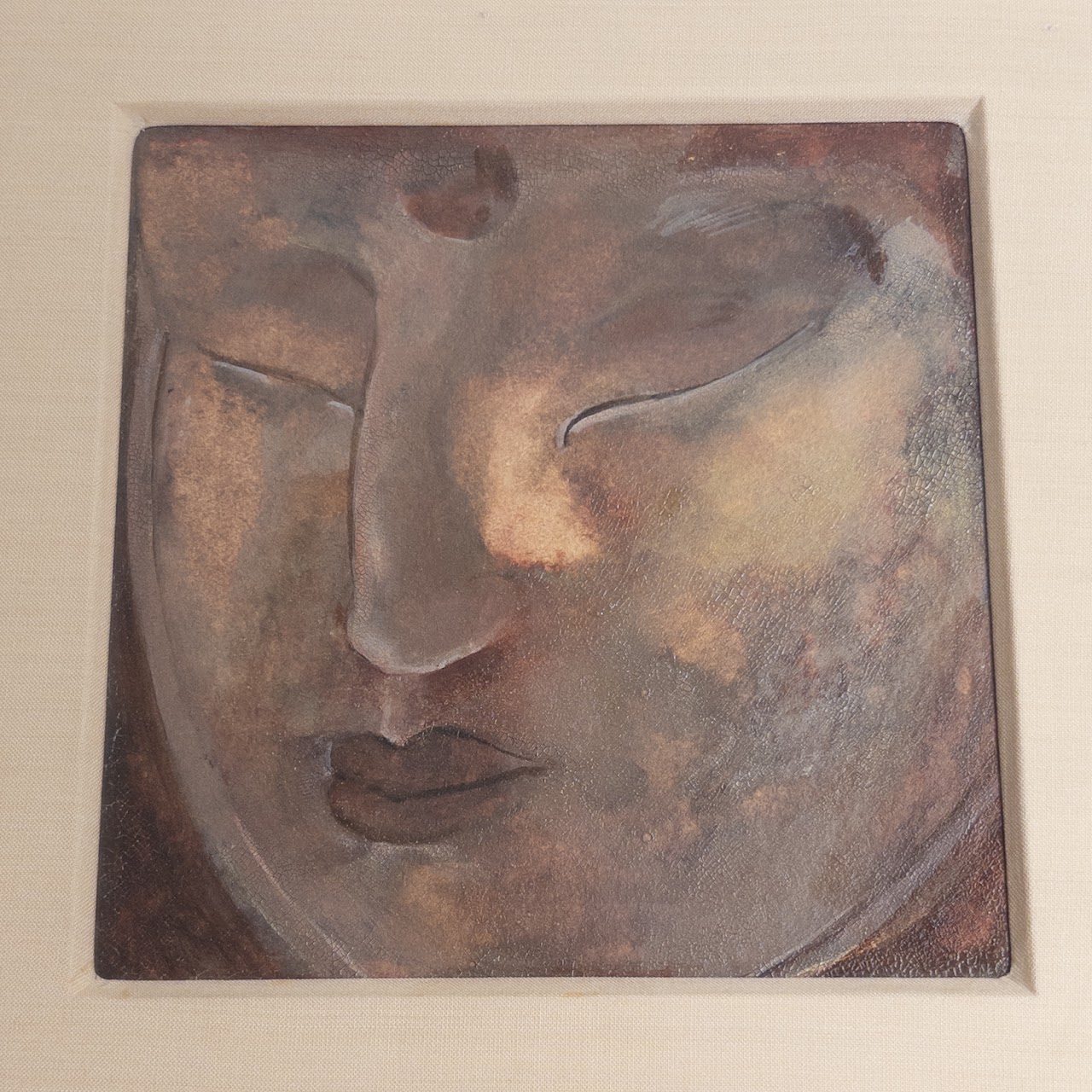 The Face of Buddha Portrait Painting