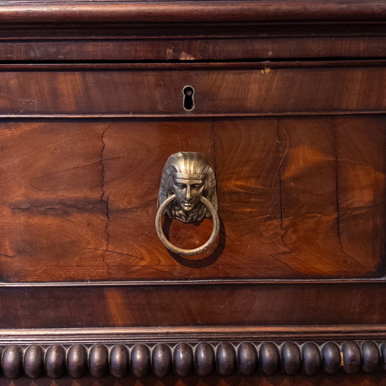 Antique Egyptian Revival Chest of Drawers