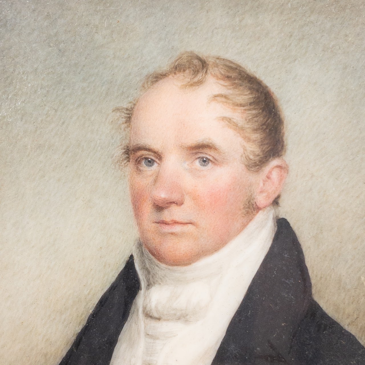 Antique Miniature Painting of a Gentleman