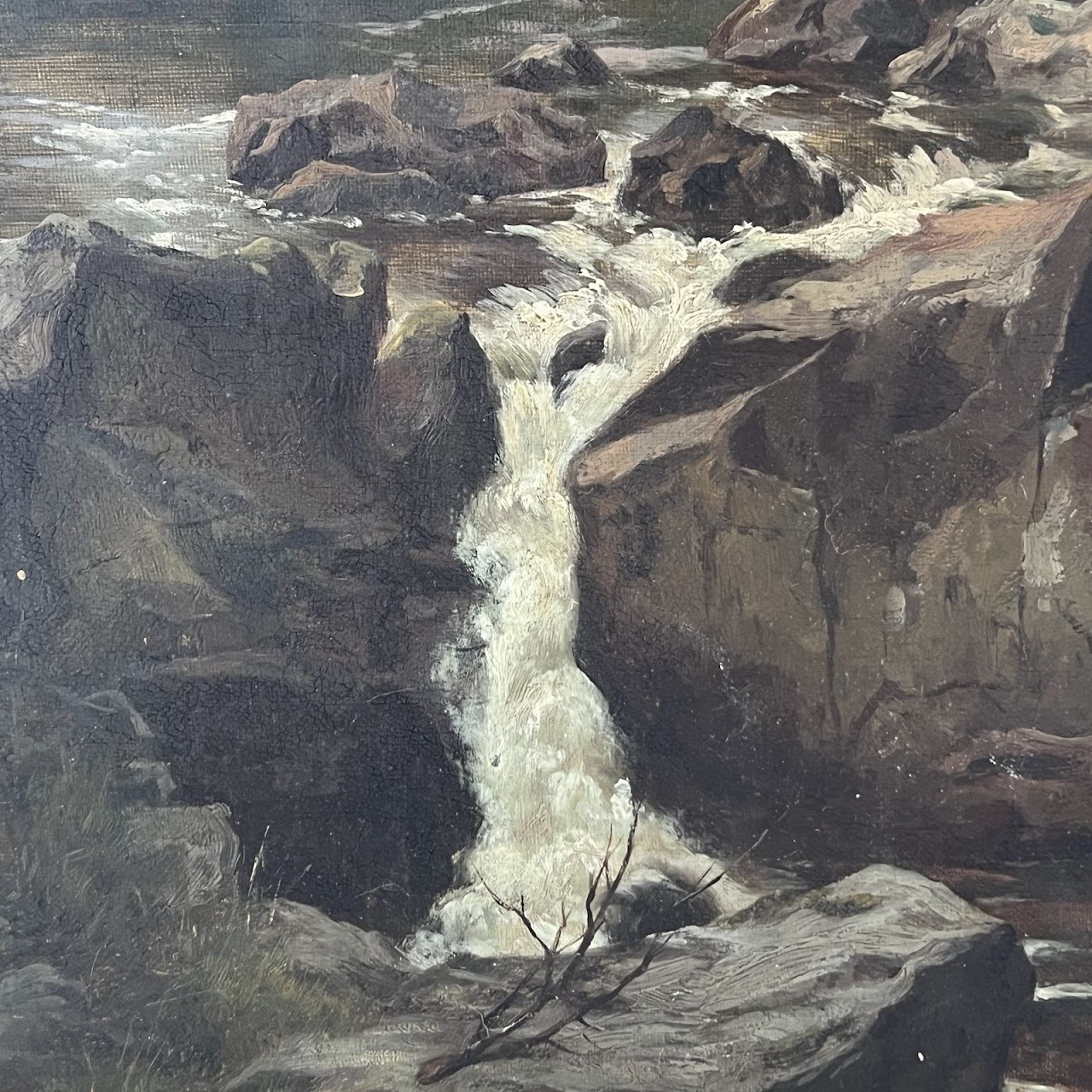 George Cammidge Antique Stream in North Wales Painting