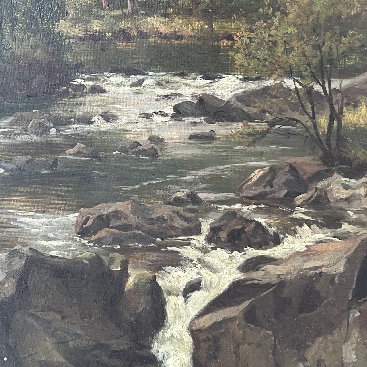 George Cammidge Antique Stream in North Wales Painting