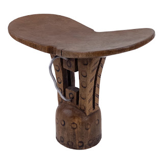 Ethiopian Carved Wood Headrest