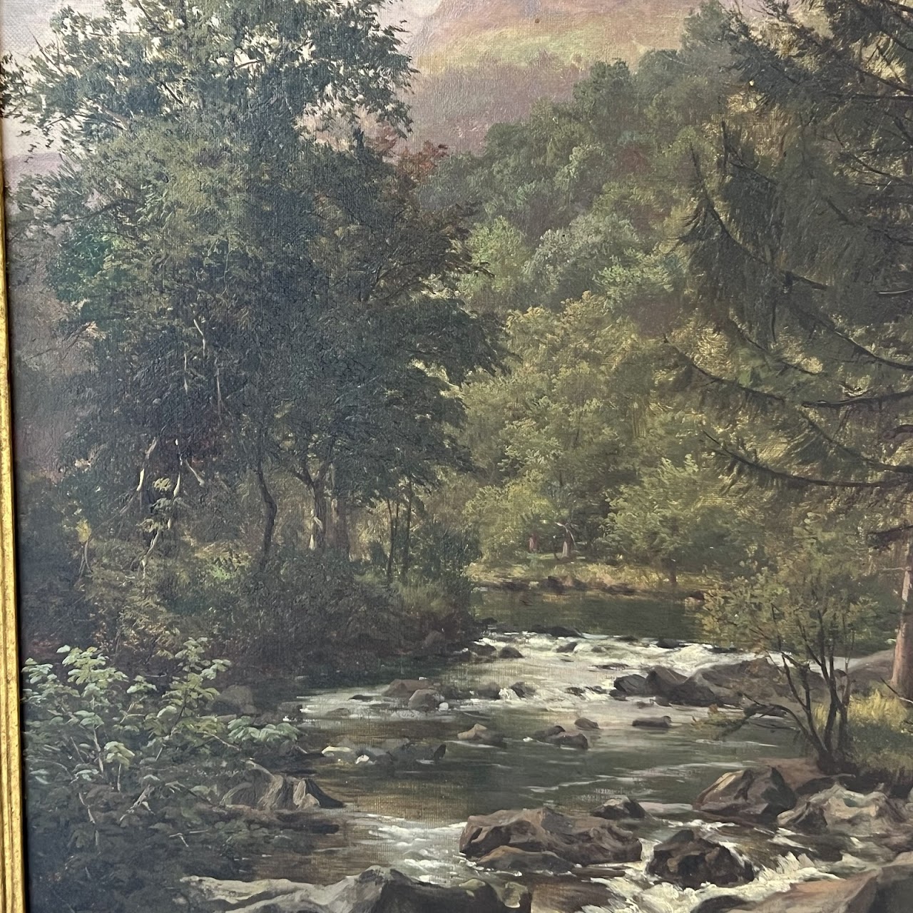 George Cammidge Antique Stream in North Wales Painting