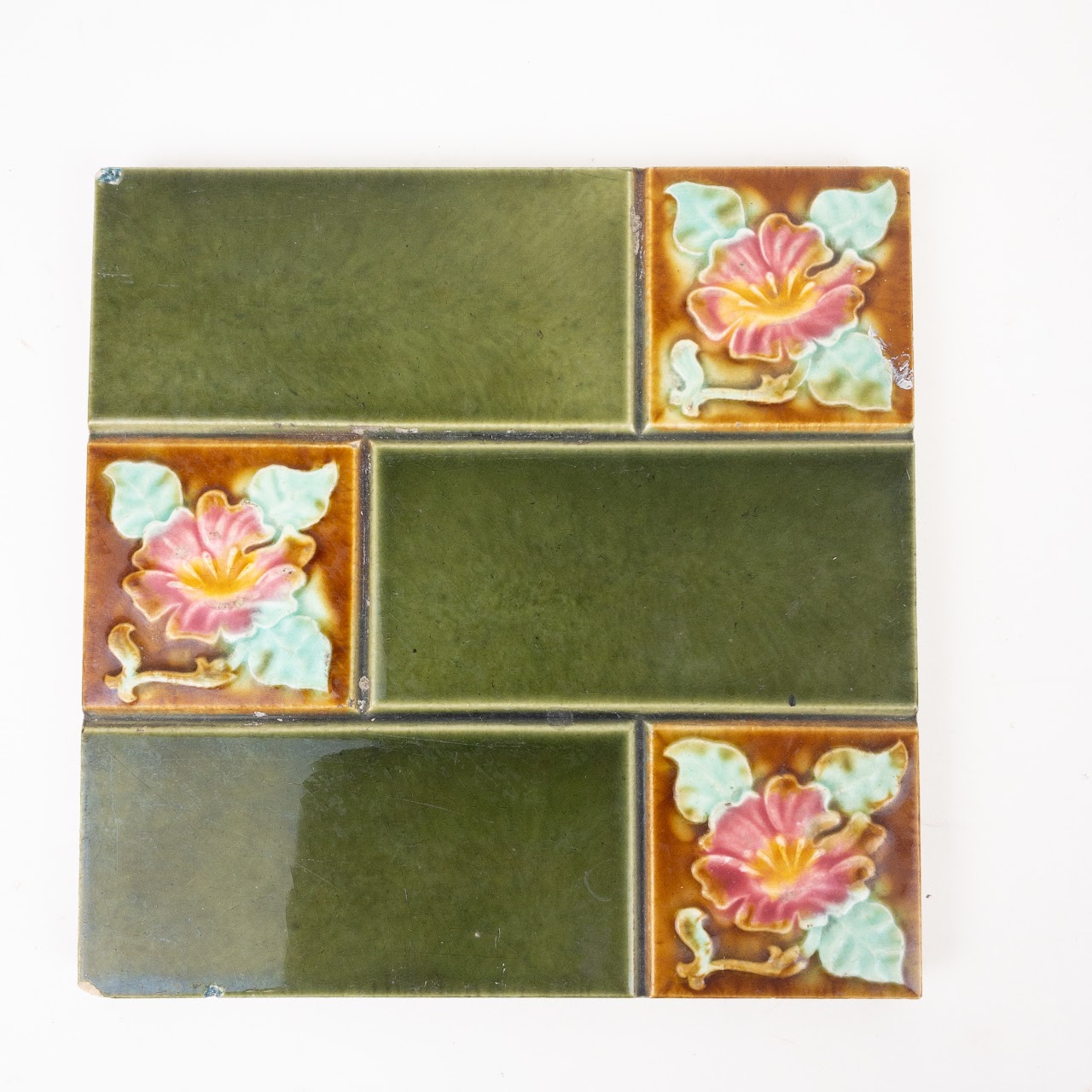 Vintage Embossed Floral Tile