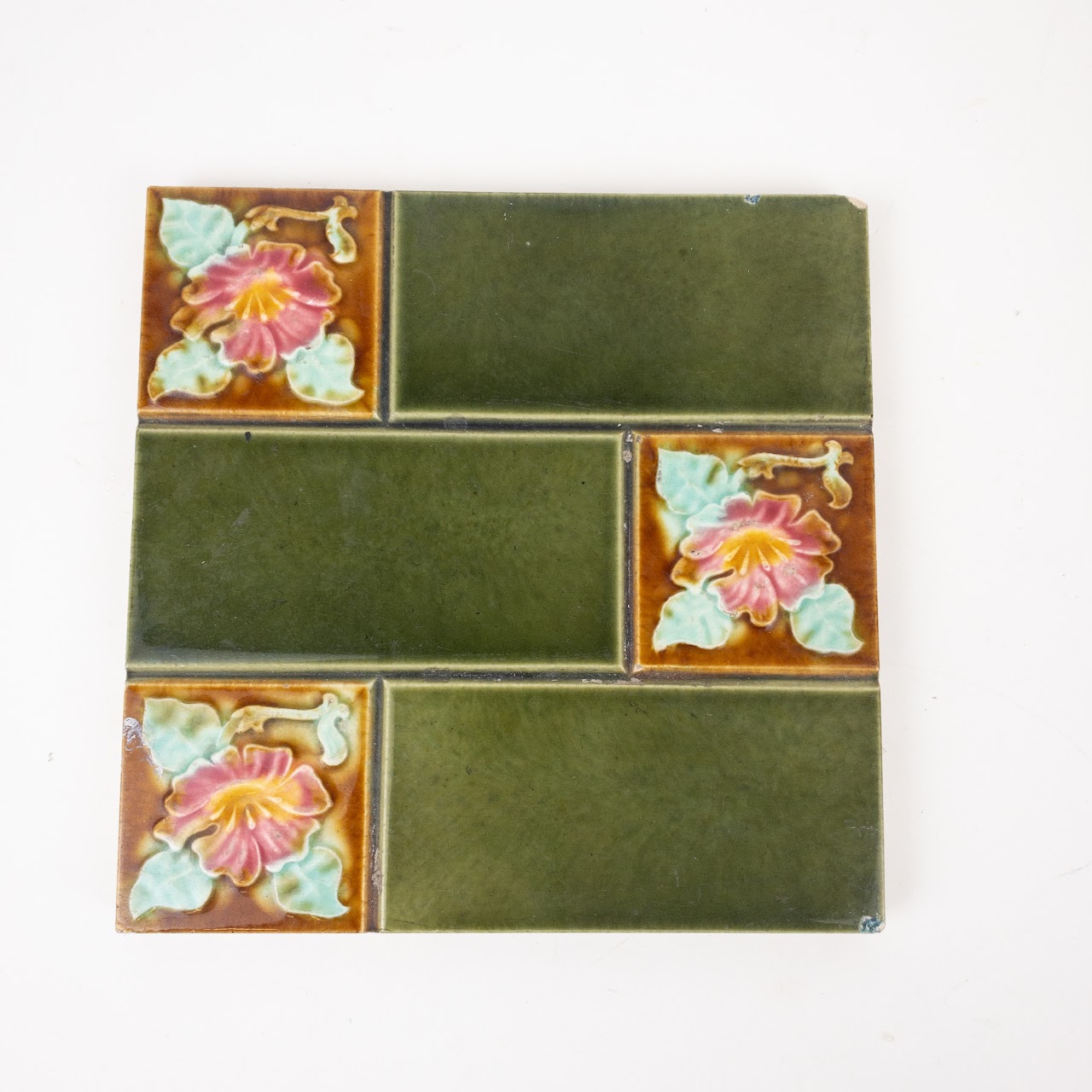 Vintage Embossed Floral Tile