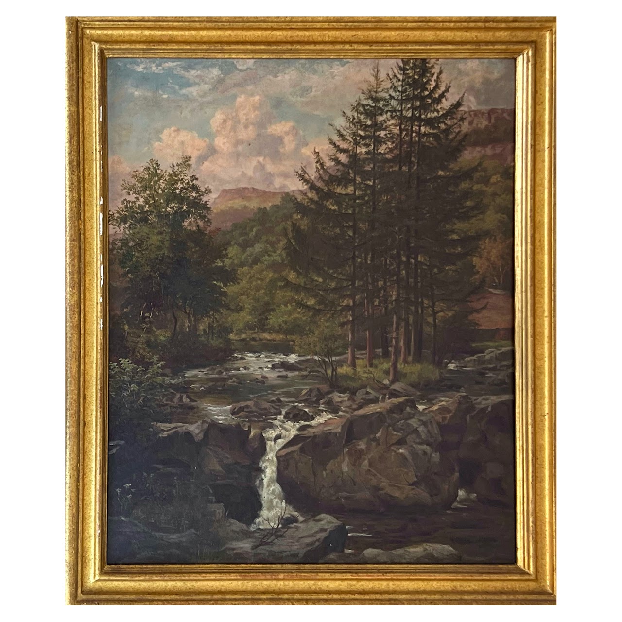 George Cammidge Antique Stream in North Wales Painting