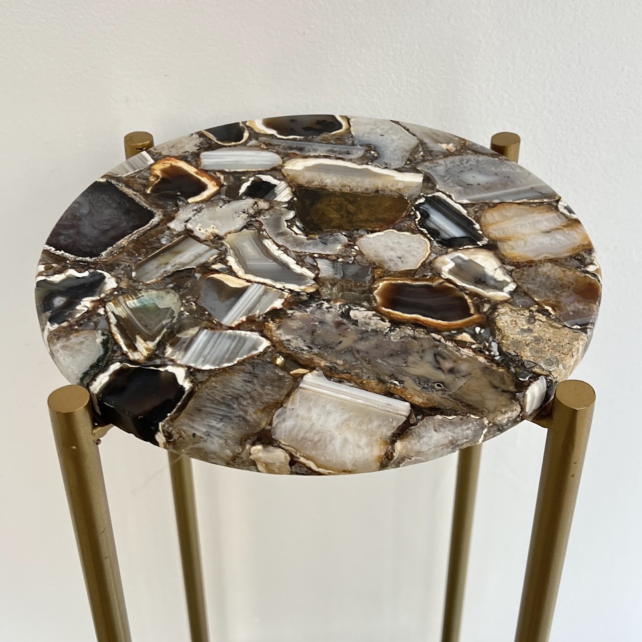 Agate Top Small Drinks Table