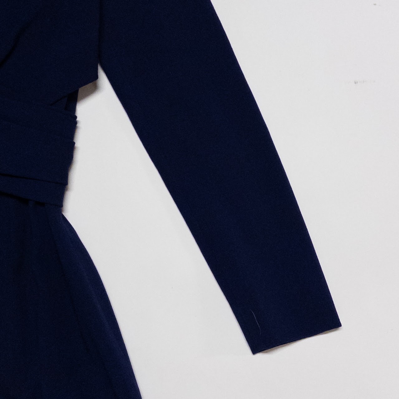 Alexander McQueen NEW Midnight Blue Crepe Wool Dress