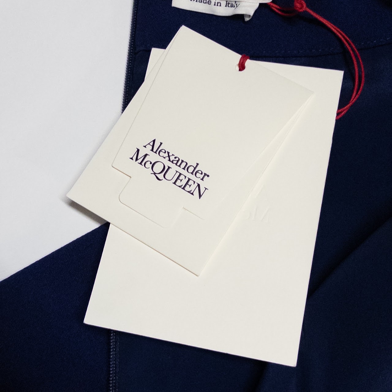 Alexander McQueen NEW Midnight Blue Crepe Wool Dress