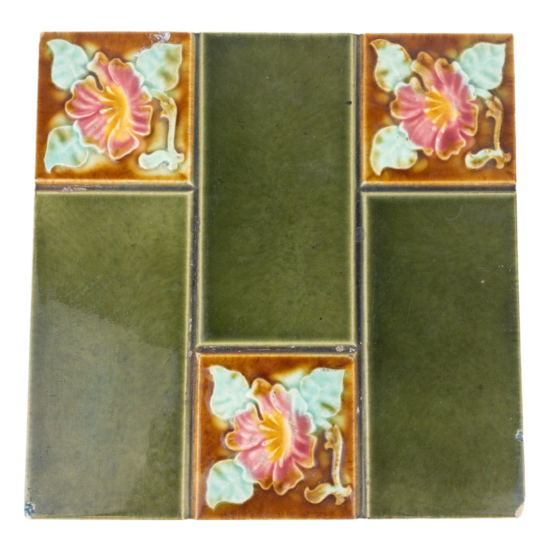 Vintage Embossed Floral Tile