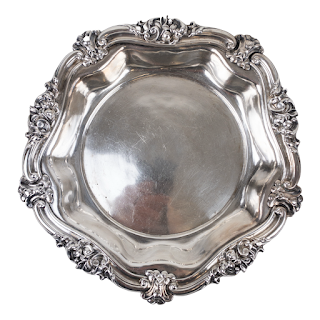 950 Silver Charles Harleux Pentagonal Dish