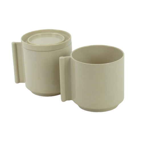 Casigliani Design By Lella & Massimo Vignelli Set Of Two Cups & One Saucer