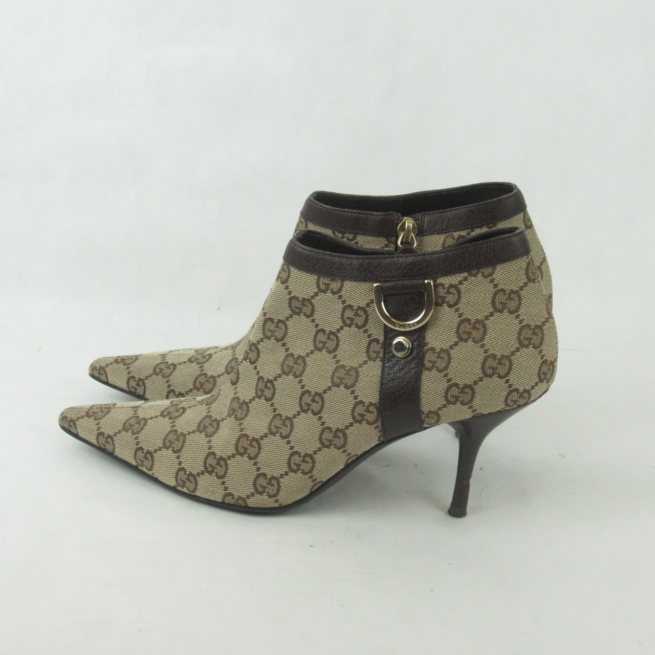 Gucci Canvas Ankle Boots