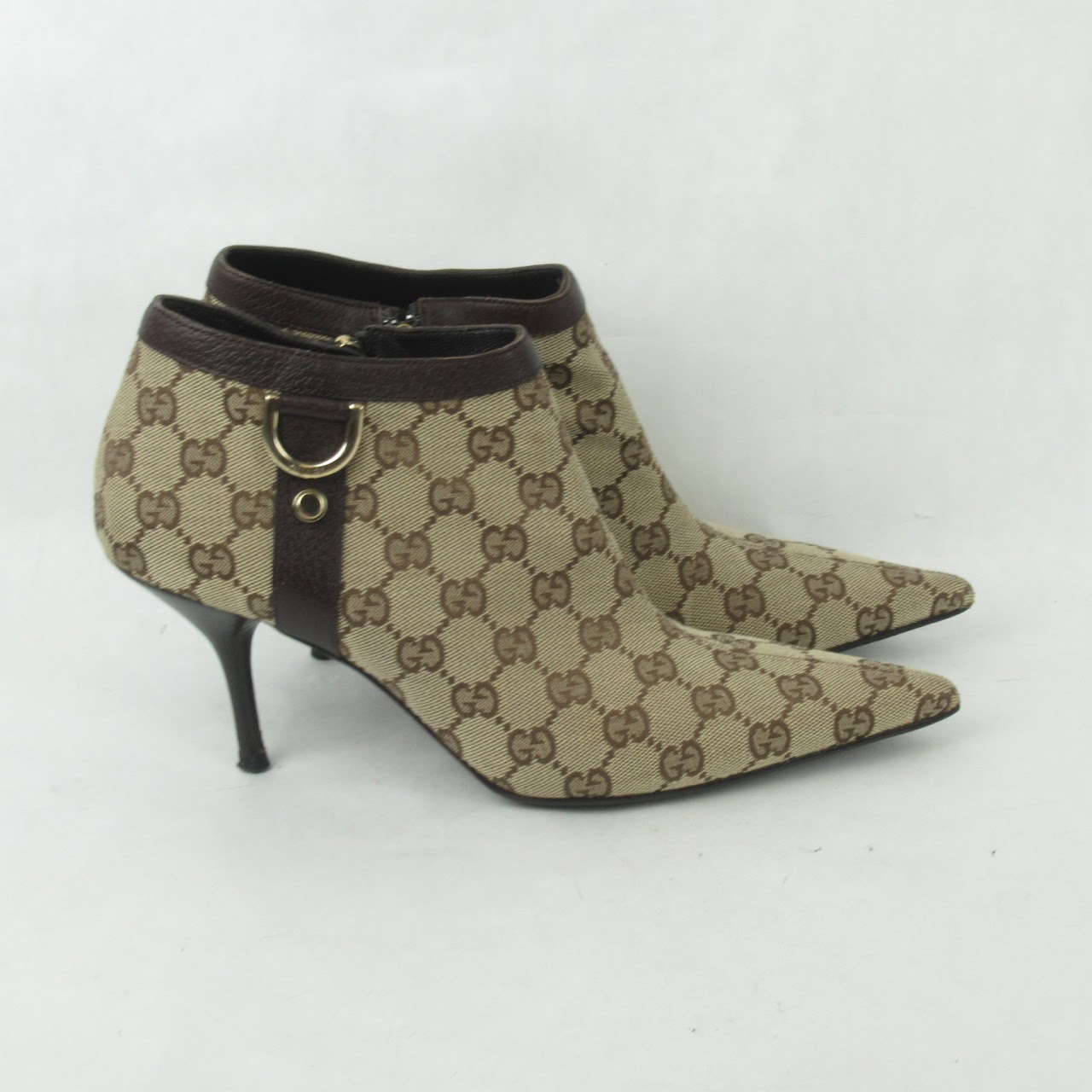 Gucci Canvas Ankle Boots