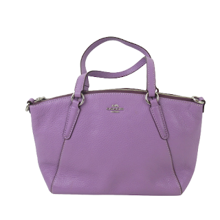 Coach Small Lavender Leather Satchel