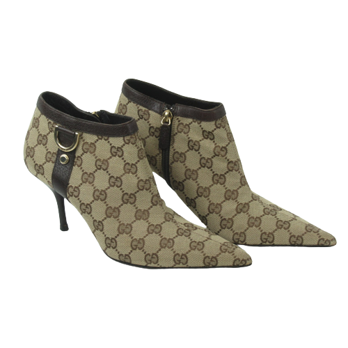 Gucci Canvas Ankle Boots