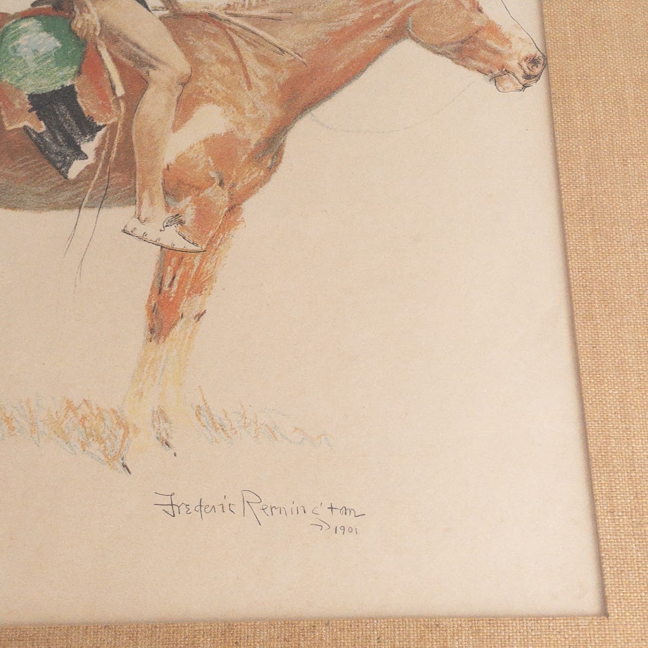 Frederic Remington 'Cheyenne Buck' Lithograph