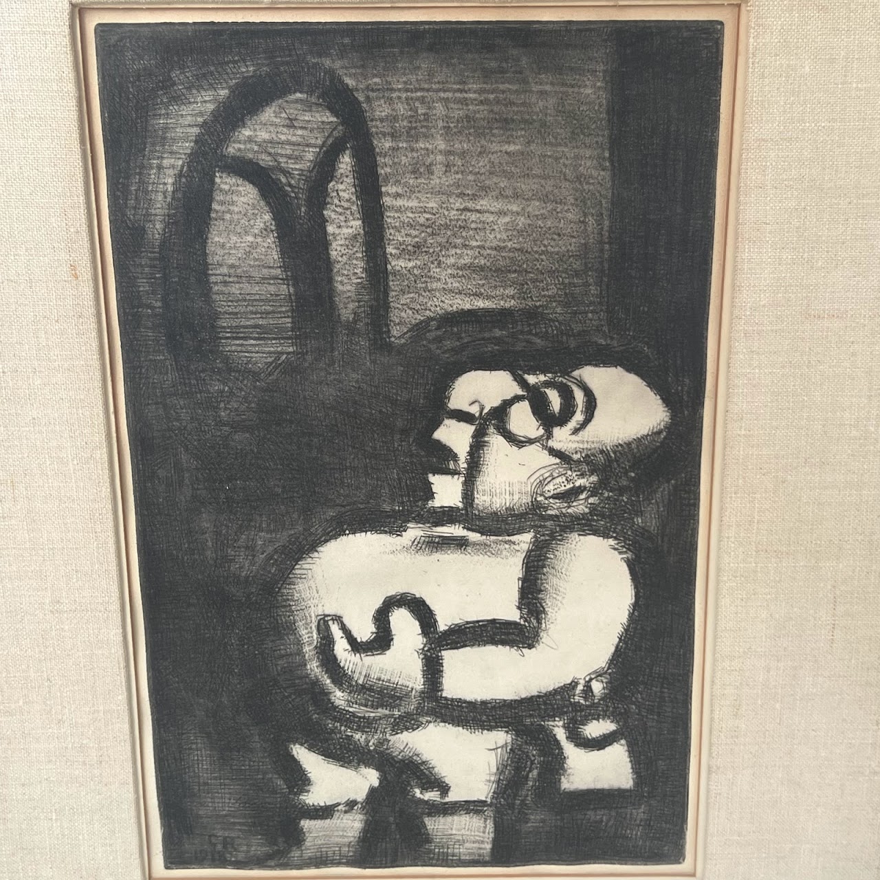 Georges Rouault 'Father Ubu' Etching