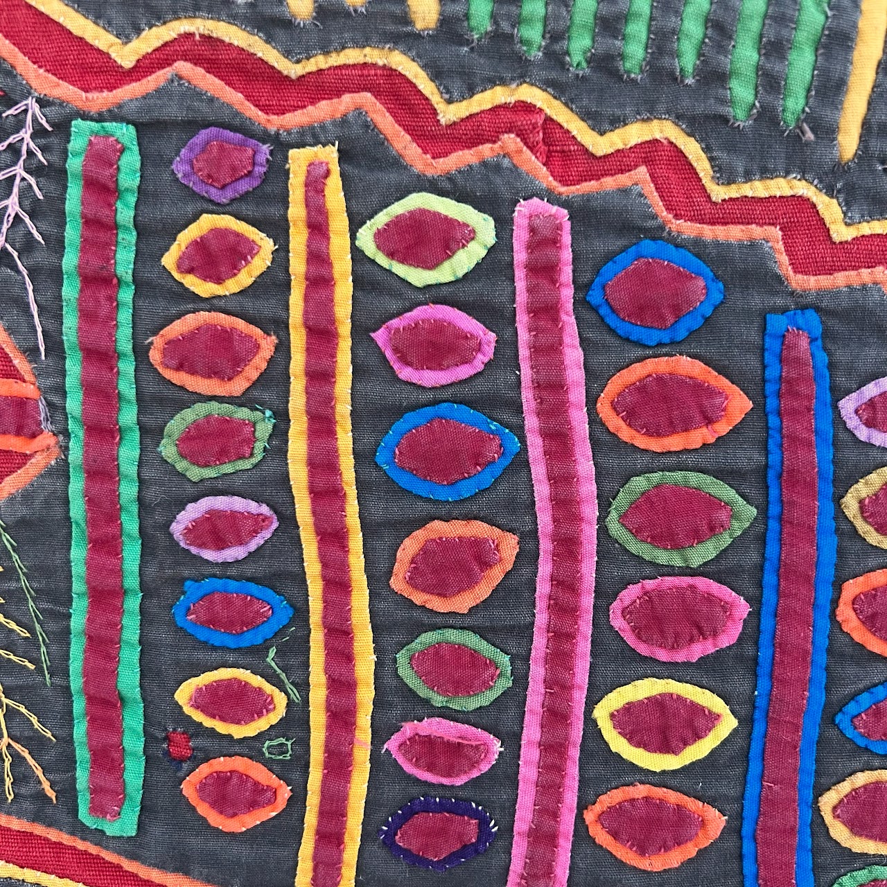 Vintage Kuna Mola Textile Art