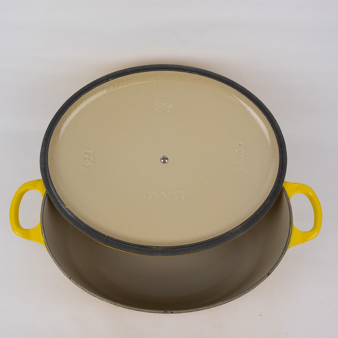 Le Creuset Yellow Oval Dutch Oven