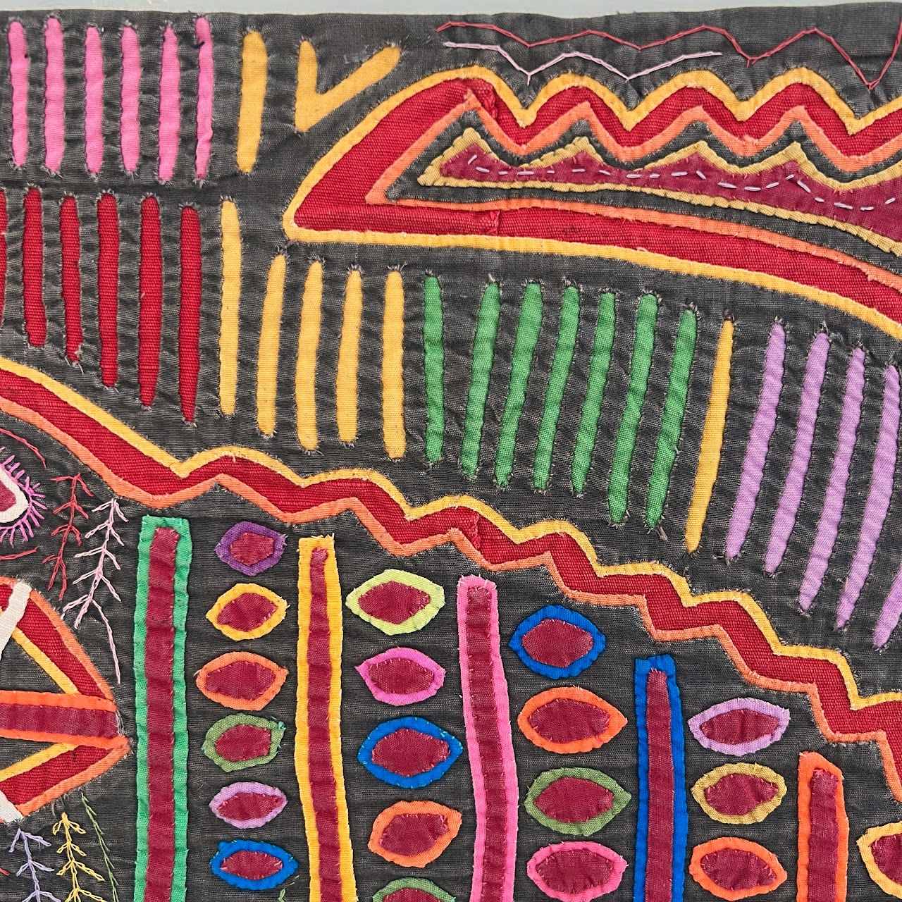 Vintage Kuna Mola Textile Art