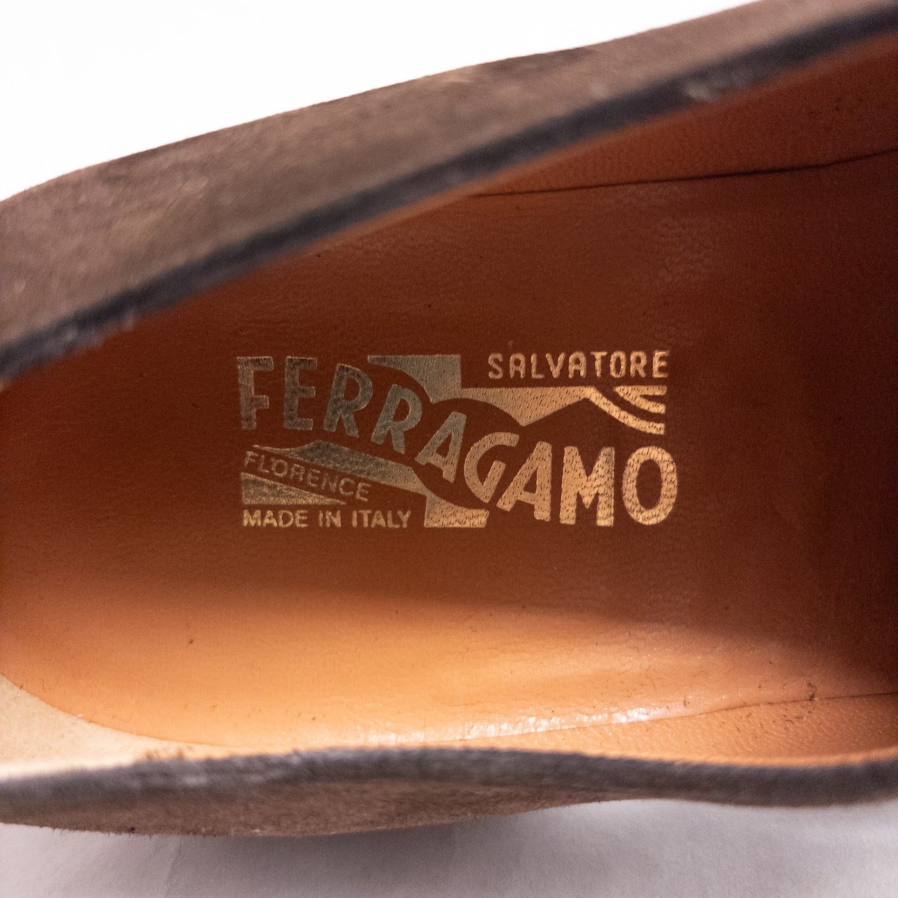 Salvatore Ferragamo Suede Monk Straps