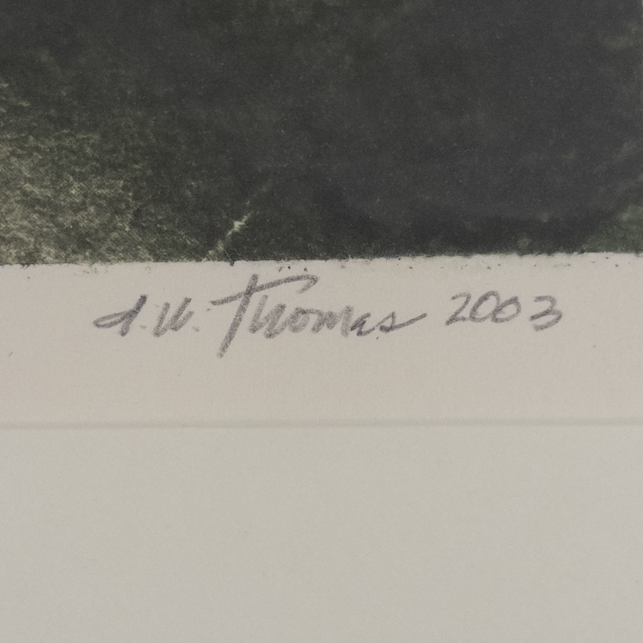 D. W. Thomas Signed Monoprint #2