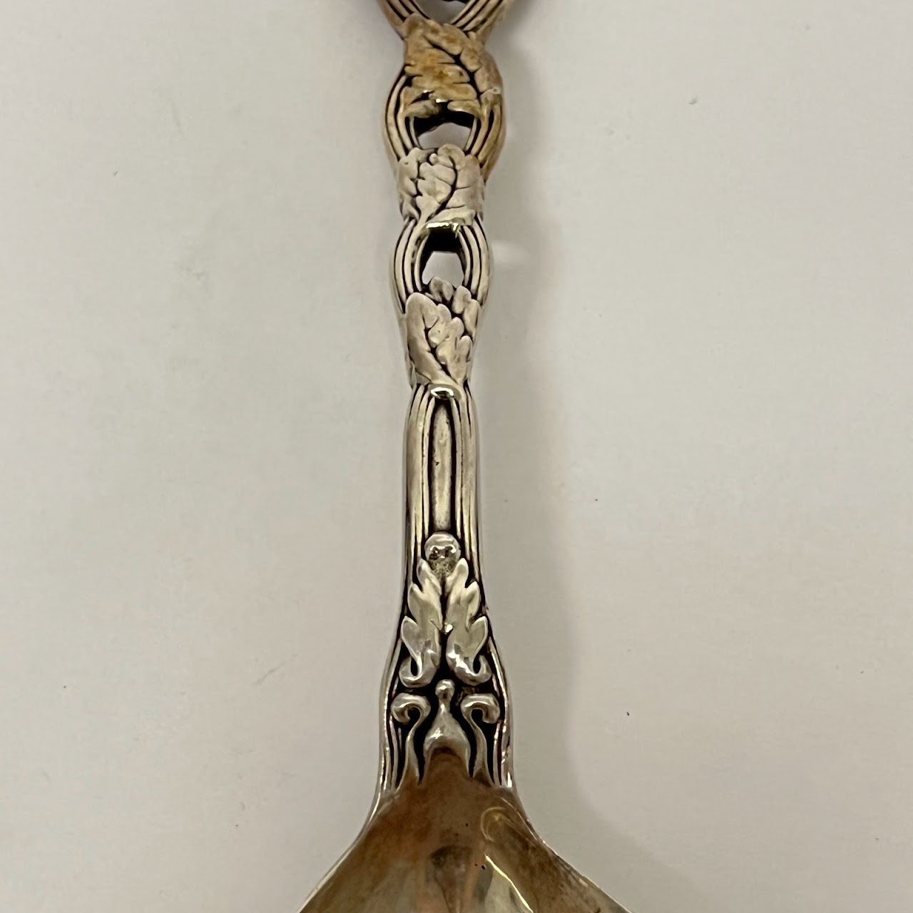 Sterling Silver Tiffany Style Strawberry Serving Spoon