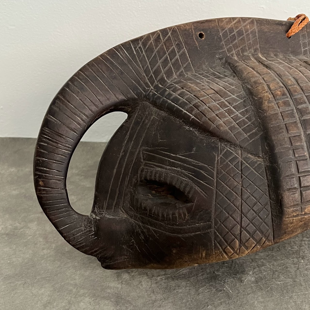 African Hand Carved Zoomorphic Double Face Mask