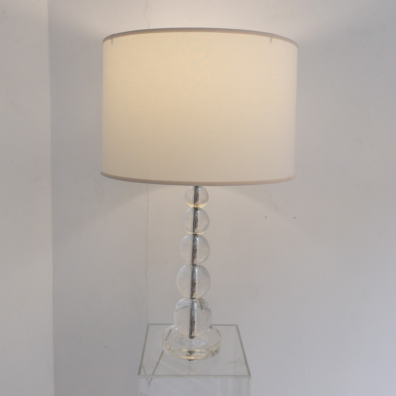 Robert Abbey Crystal Stacked Bubble Table Lamp