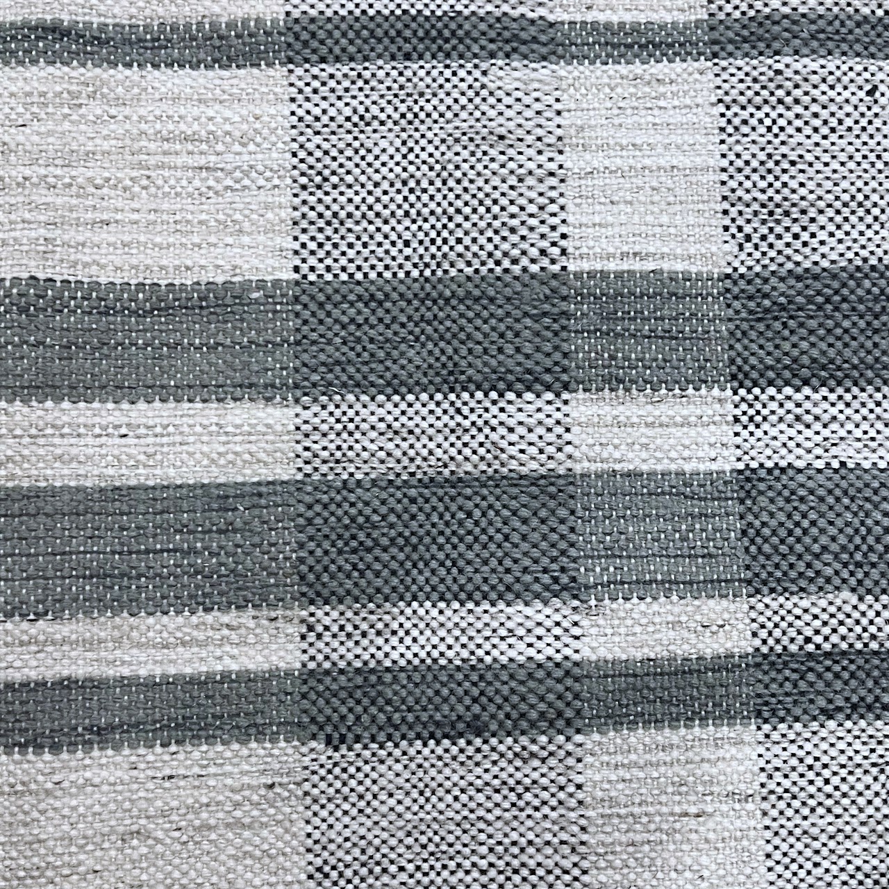 Wool Plaid Contemporary Area Rug