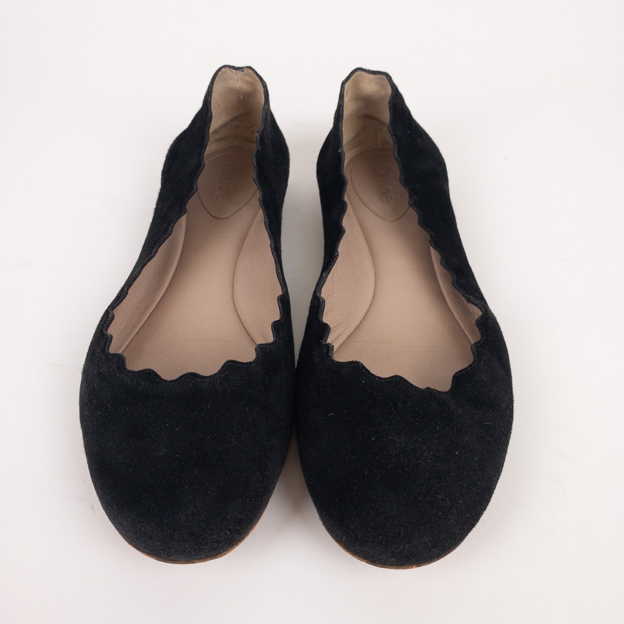 Chloé Lauren Scalloped Flats