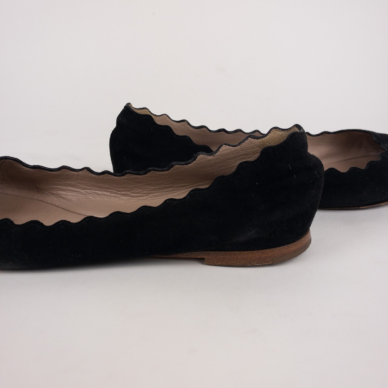 Chloé Lauren Scalloped Flats