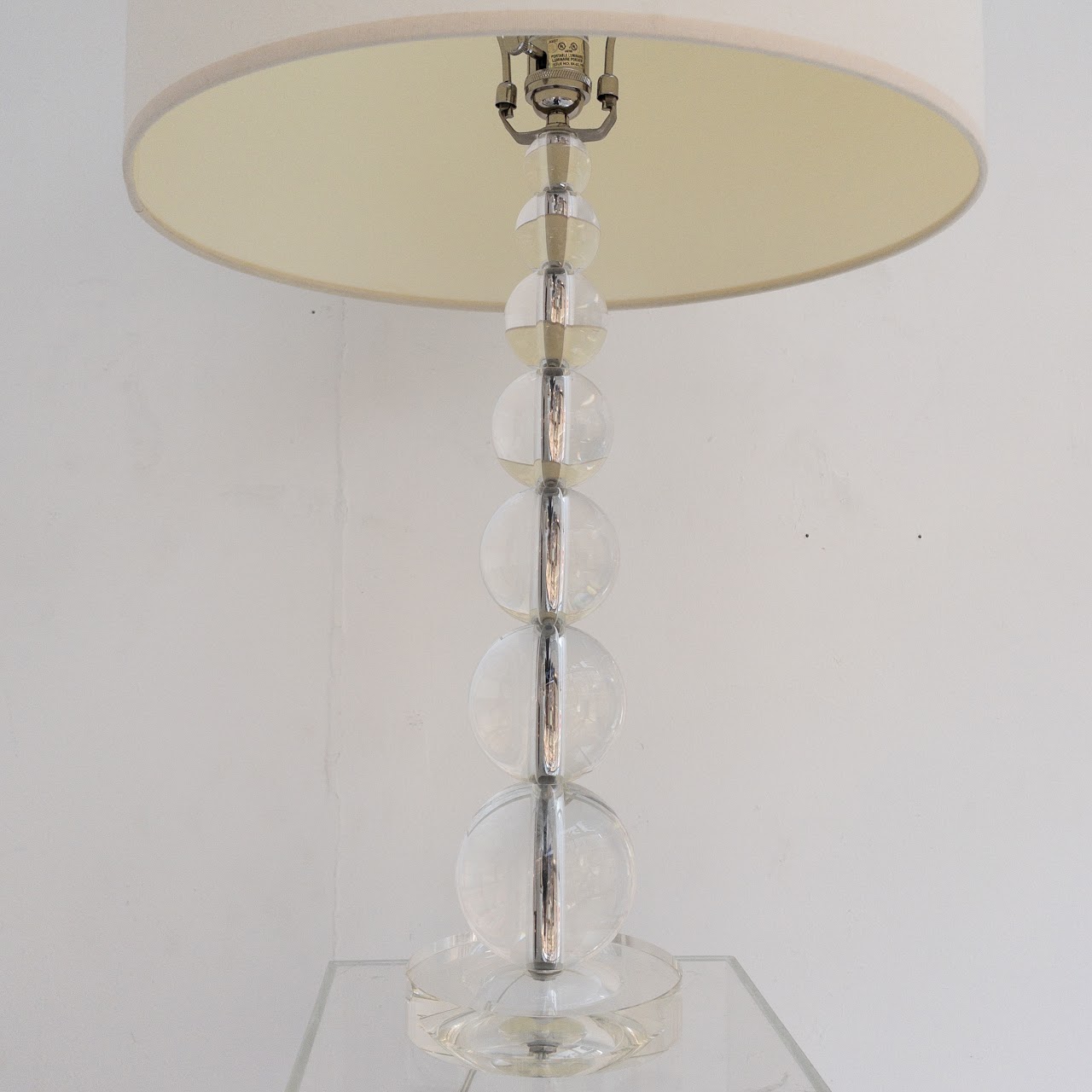 Robert Abbey Crystal Stacked Bubble Table Lamp